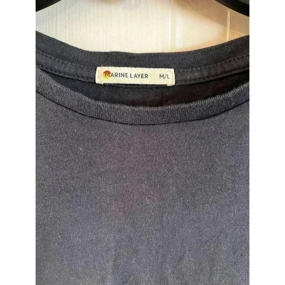 Marine Layer Men’s Jacob LS Crew Tee Size M/L Long Sleeve Color Block - Picture 5 of 6